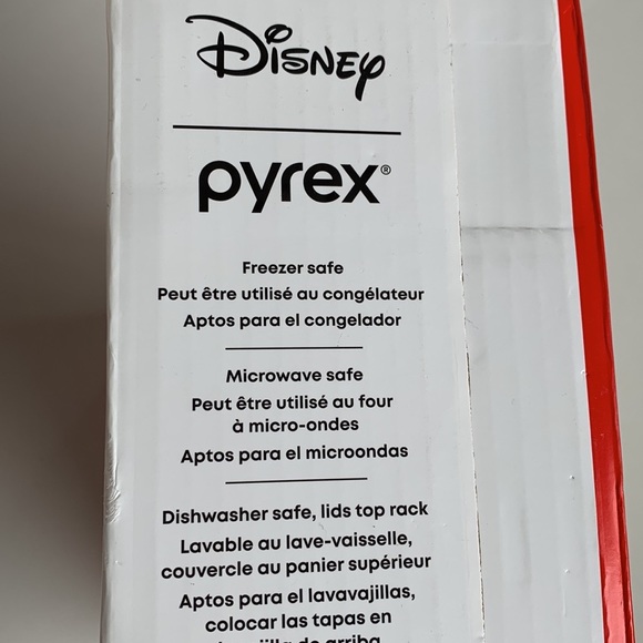 NIB Pyrex Disney Christmas Mickey & Minnie Mouse Decorated Glass Containers - Picture 6 of 10